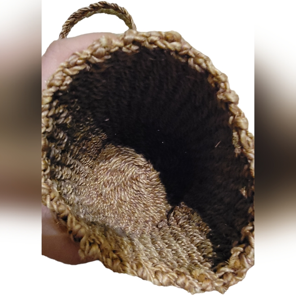Vintage Y2K Esprit boho woven round bag - Picture 4 of 4